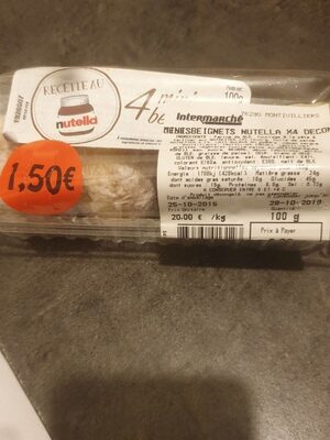 Mini beignet nutella