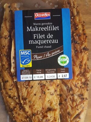Filet de maquereau Fumé chaud front packaging