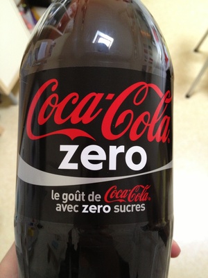 Coca-Cola zéro front packaging