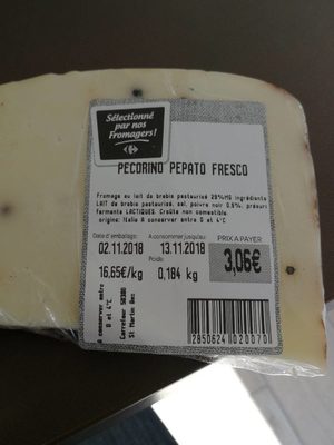 Pecorino Pepato fresco