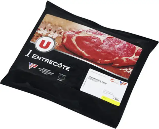 Entrecôte boeuf ***, à griller, France, 1 pièce front packaging