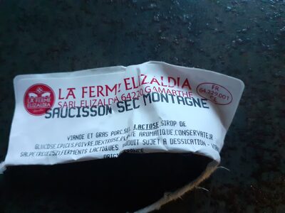 Saucisson sec front packaging