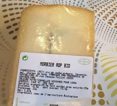 Morbier AOP bio front packaging