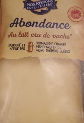 Fromage abondance front packaging
