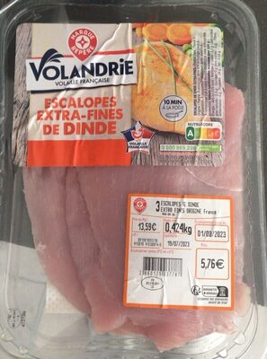 Escalopes extra fines de dinde