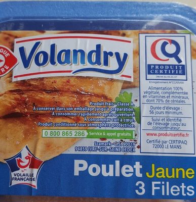 Poulet jaune 3 filets