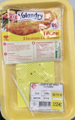 Escalopes à la Milanaise front packaging