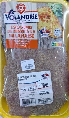 Escalopes de dinde à la Milanaise