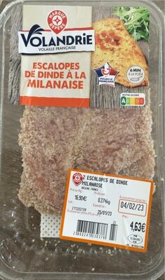 Escalopes de dinde à la milanaise