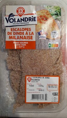 Escalope de dinde à la milanaise