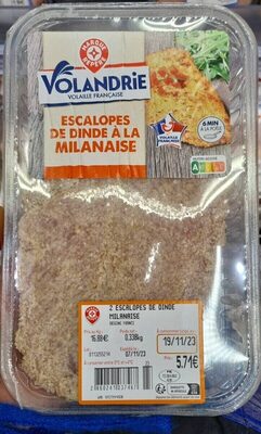 Escalopes dinde milanaise