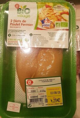 2 filets de poulet fermier