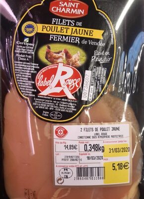 Filet de poulet jaune fermier de Vendée