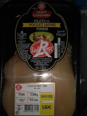 Filets de poulet jaune fermier