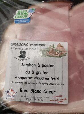 Jambon à poêler ou à griller front packaging