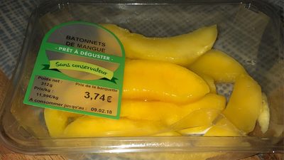 Batonnets de mangue