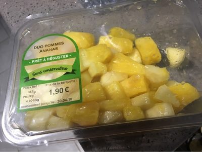 Duo Pommes Ananas front packaging