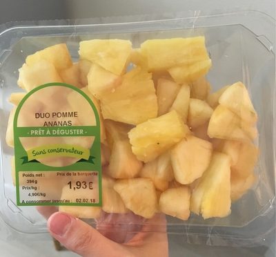 Duo pommes ananas front packaging