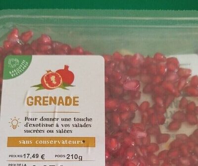 Grenade sans conservateur