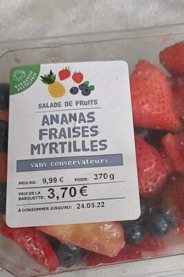 Salade de fruits front packaging