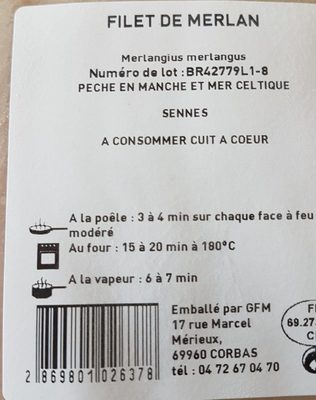 FILET DE MERLAN