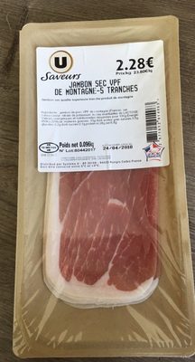Jambon sec VPF de montagnes 5 tranches