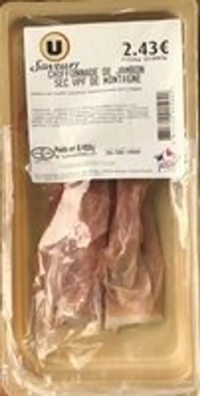 Chiffonnade de jambon sec vpf de montagne