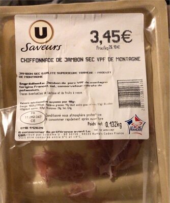 Chiffonade de jambon