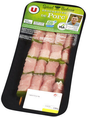Brochette de porc marinée méditerranée front packaging