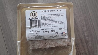 Confit de foie de porc à l'ancienne front packaging