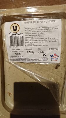 Confit de foie de porc à l'ancienne front packaging