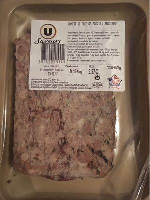 Confie de foie de porc a l'ancienne