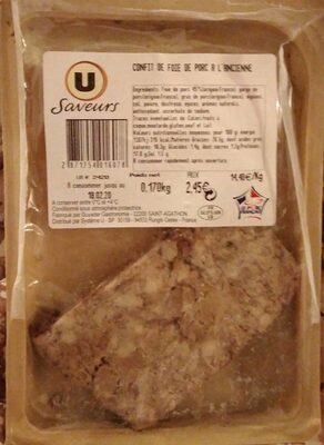 Confit de foie de porc à l'ancienne