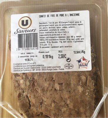 Confit de foie de porc a l’ancienne