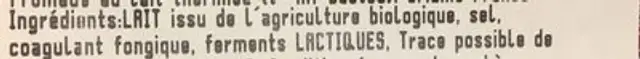 Emmental français ingredients label