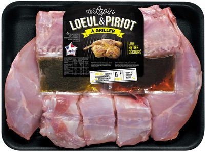 Lapin entier découpé sans foie + 2 assaisonnements