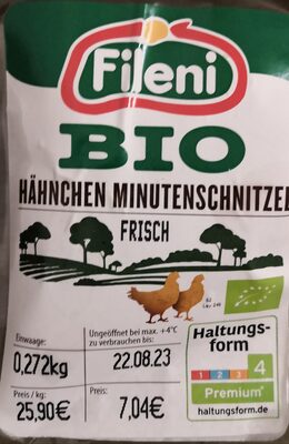 BIO Hähnchen Minutenschnitzel, frisch