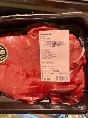 Viande bovine Angus 2 steack Rumsteack *** à griller