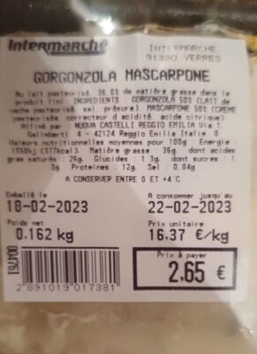 Gorgonzola Mascarpone