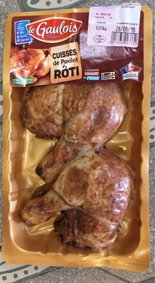 Cuisse de poulet rôti front packaging