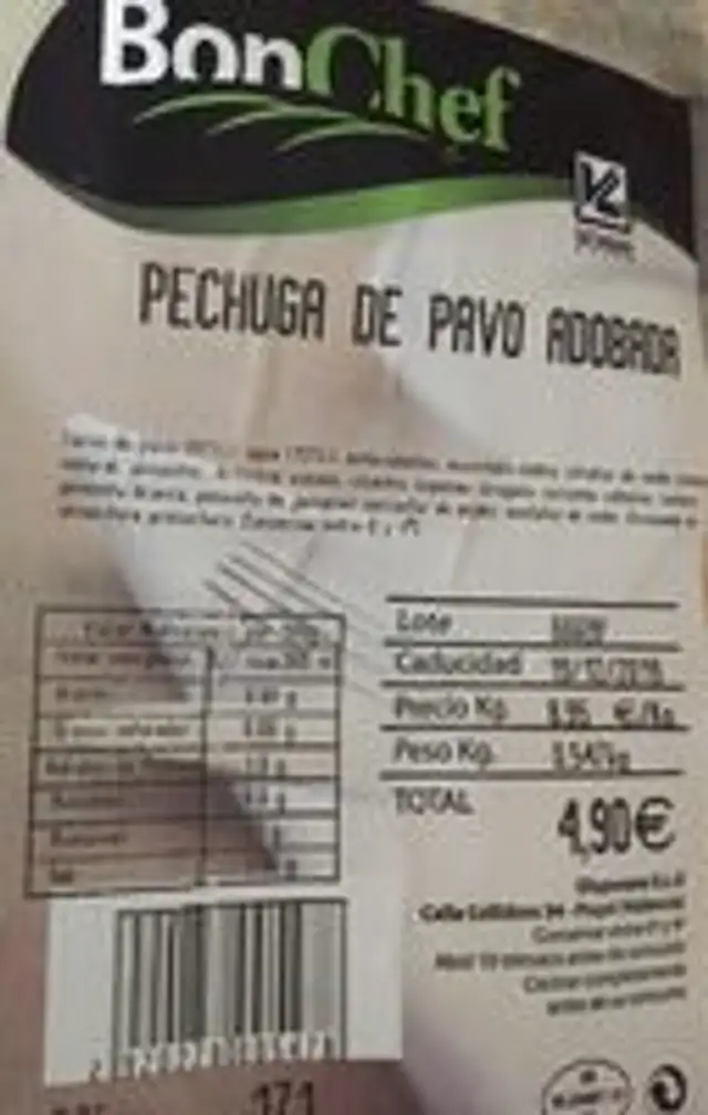 Pechuga de Pavo Adobada