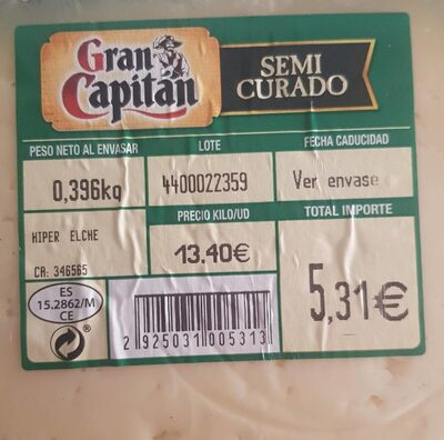 Queso semicurado