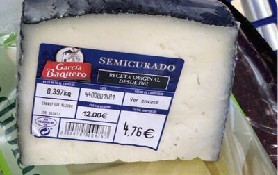 Queso semicurado front packaging
