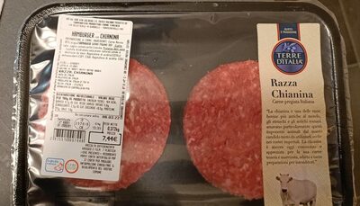Hamburger Chianina front packaging
