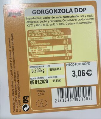 Gorgonzola DOP