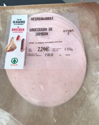 Saucisson de jambon front packaging