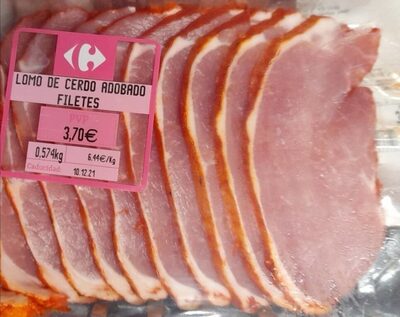 Lomo de cerdo adobado filetes