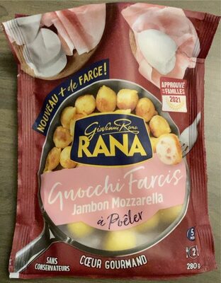Gnocchi farcis Jambon Mozzarella à Poêler front packaging