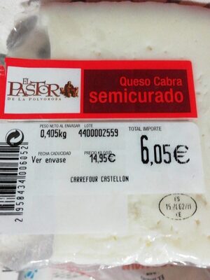 Queso de cabra semi front packaging