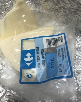 Queso tierno mezcla graso front packaging